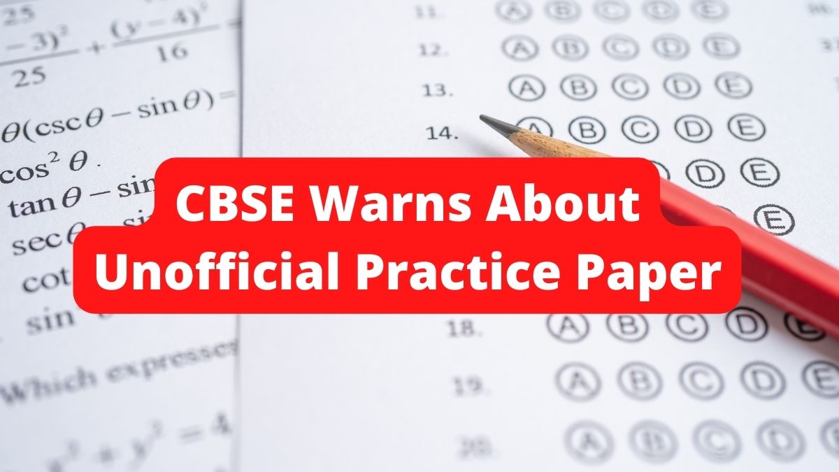 Public Alert : Access of Practice Papers from CBSE official Website